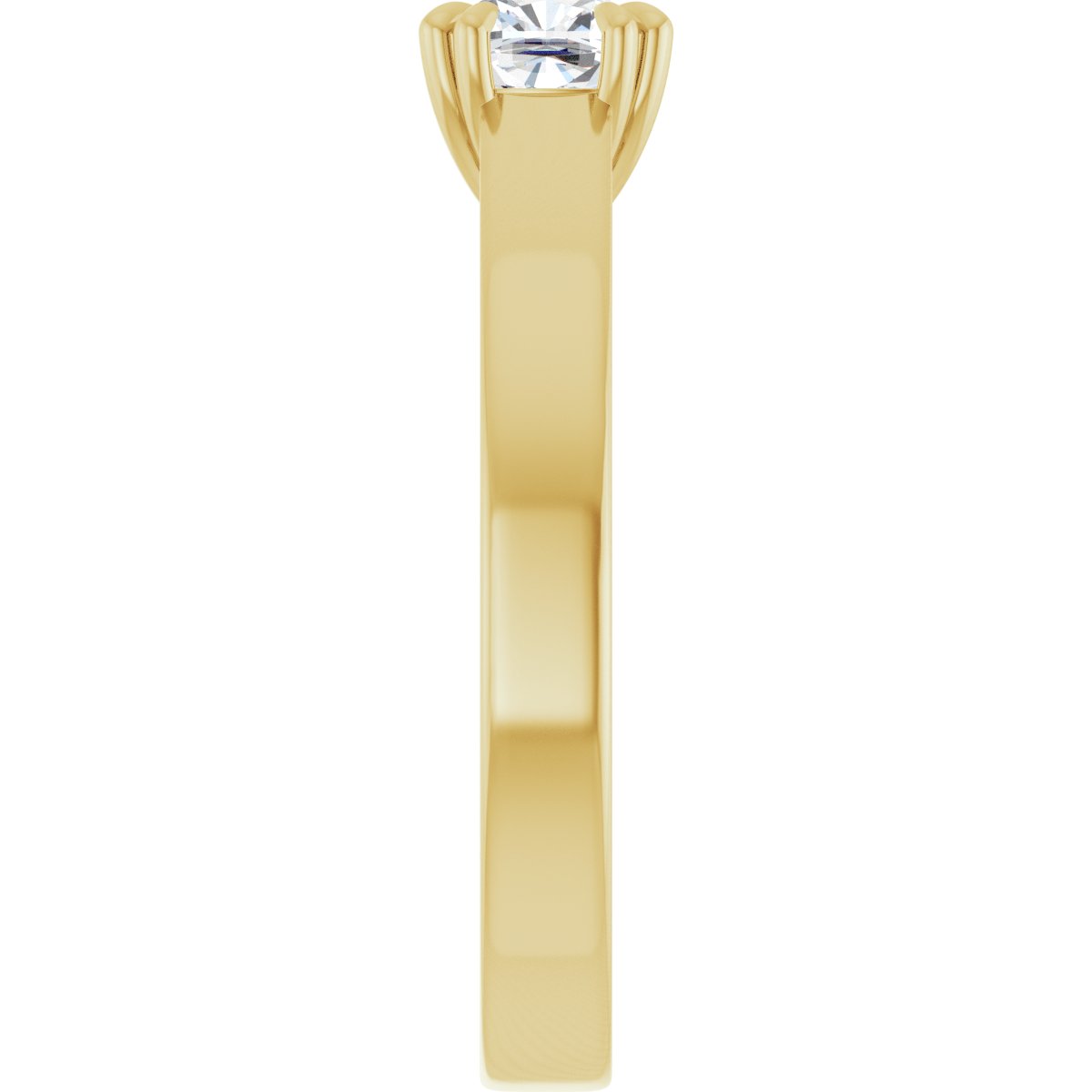 Cushion Double Claw-Prong Solitaire Engagement Ring Mounting - gallery - Series 126772