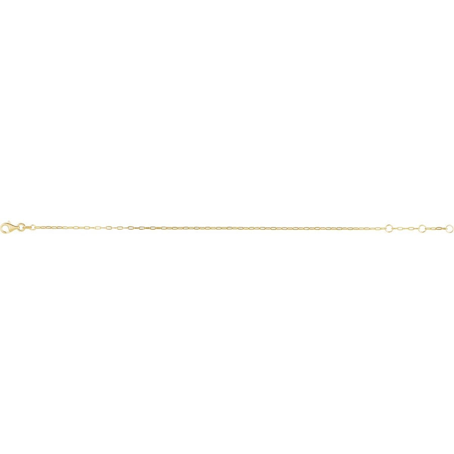 1.25 mm Paperclip-Style Chain Bracelet (1.25 Mm / 6 1/2-7 1/2 In) - gallery - Series CH1235