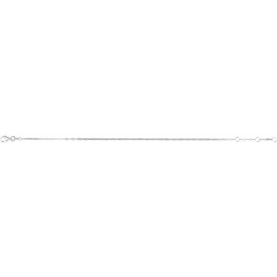 1.25 mm Paperclip-Style Chain Bracelet (1.25 Mm / 6 1/2-7 1/2 In) - gallery - Series CH1235