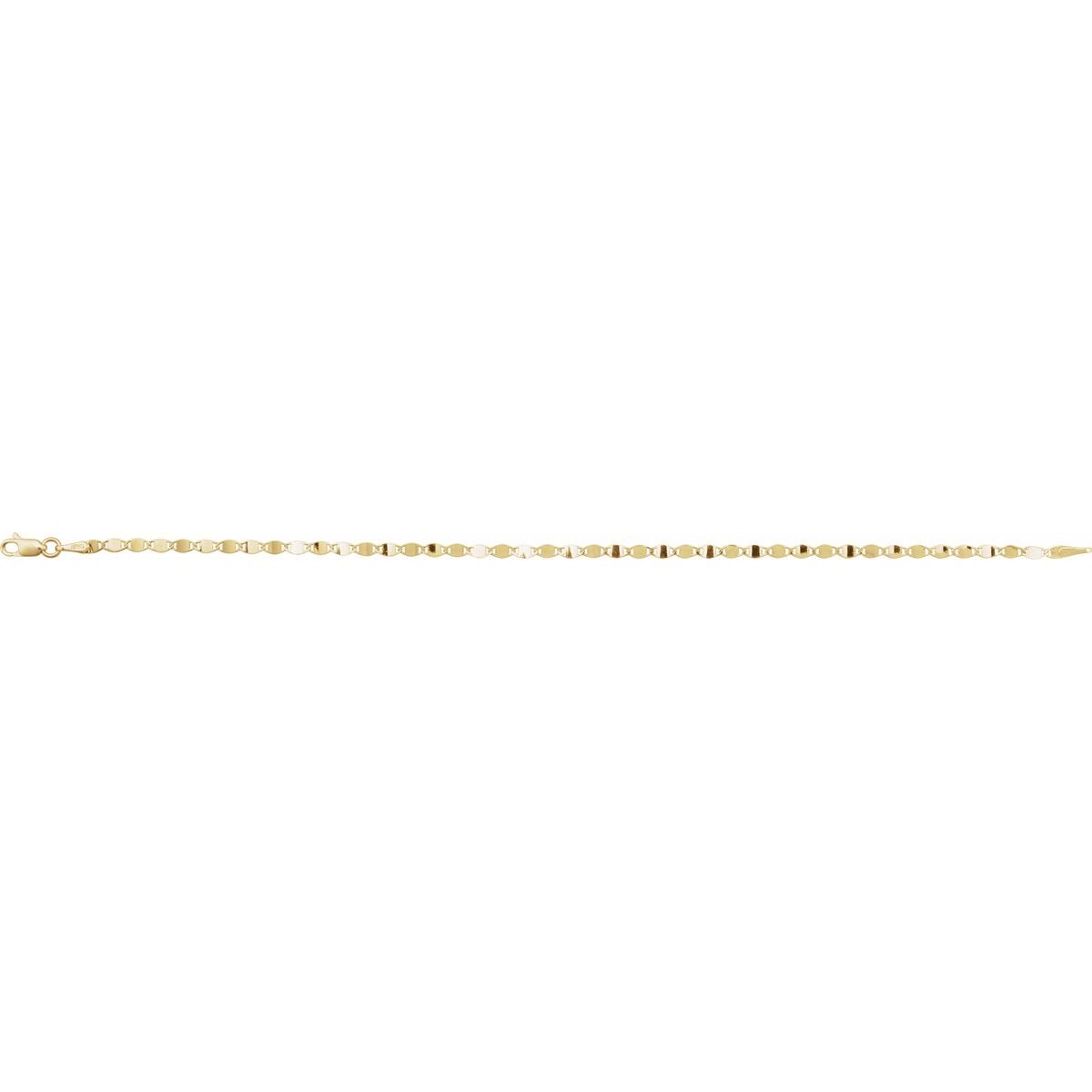 2.7 mm Mirror Chain Bracelet (2.7 Mm / 7 1/2 In) - gallery - Series CH1106