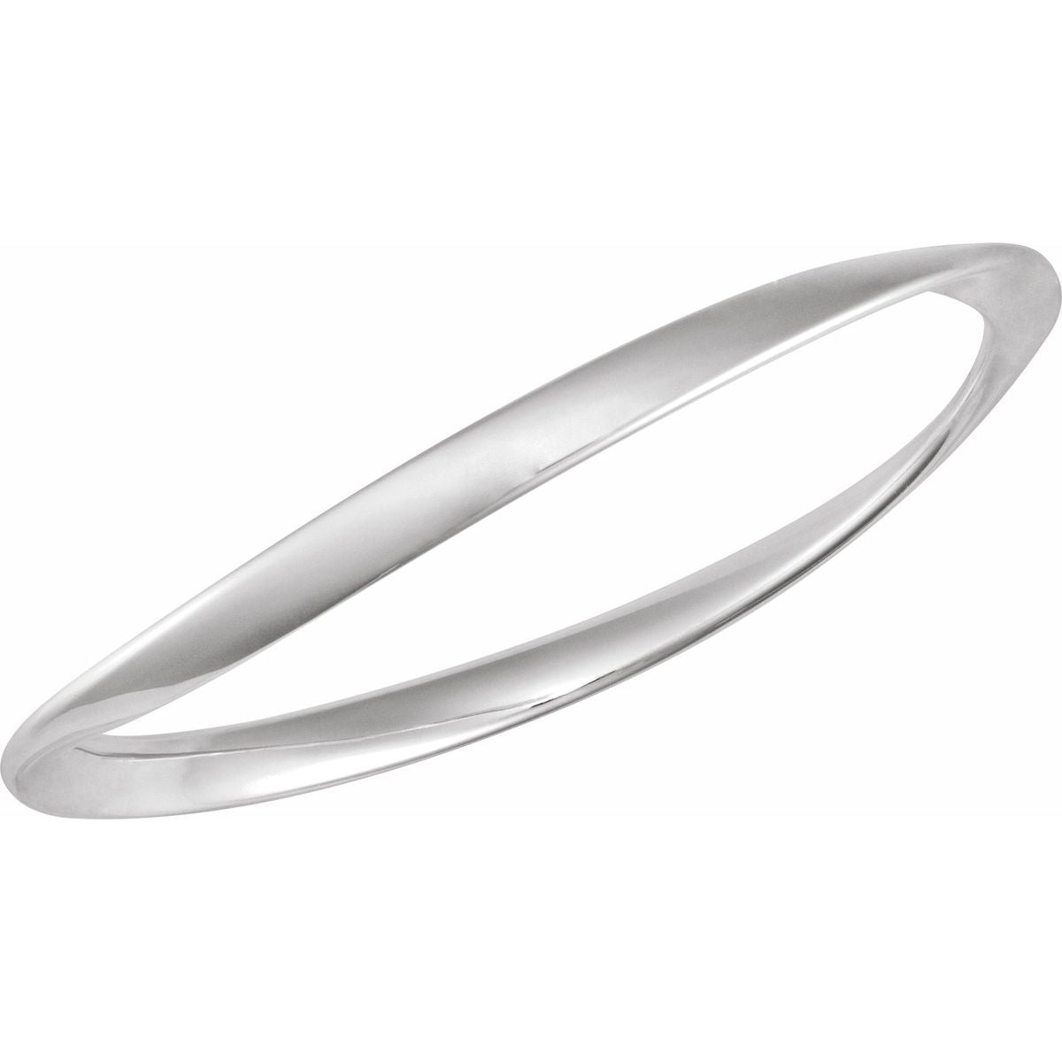 Wavy Bangle Bracelet (4 Mm) - gallery - Series BRC987