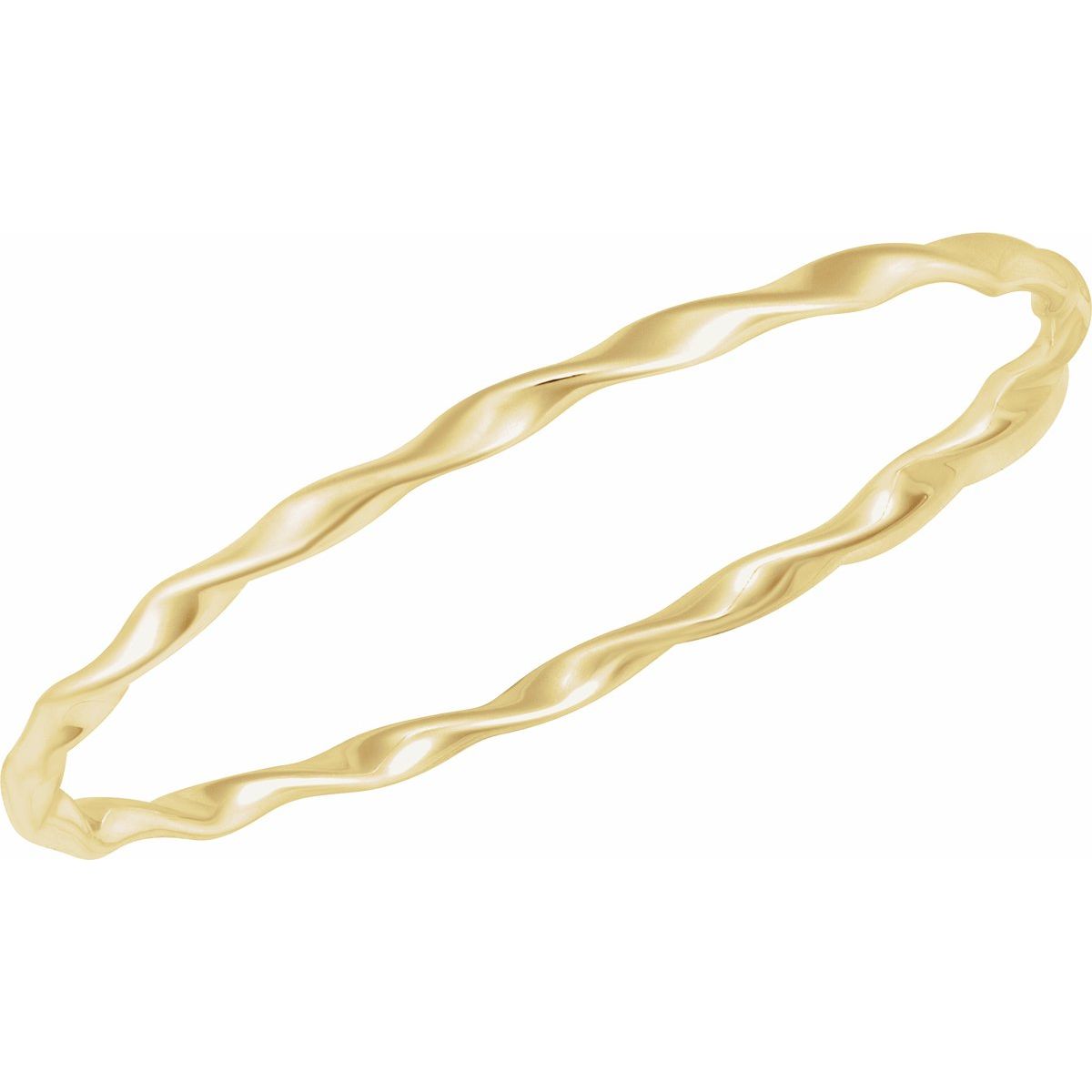 Twisted Bangle Bracelet (3.8 Mm) - gallery - Series BRC986