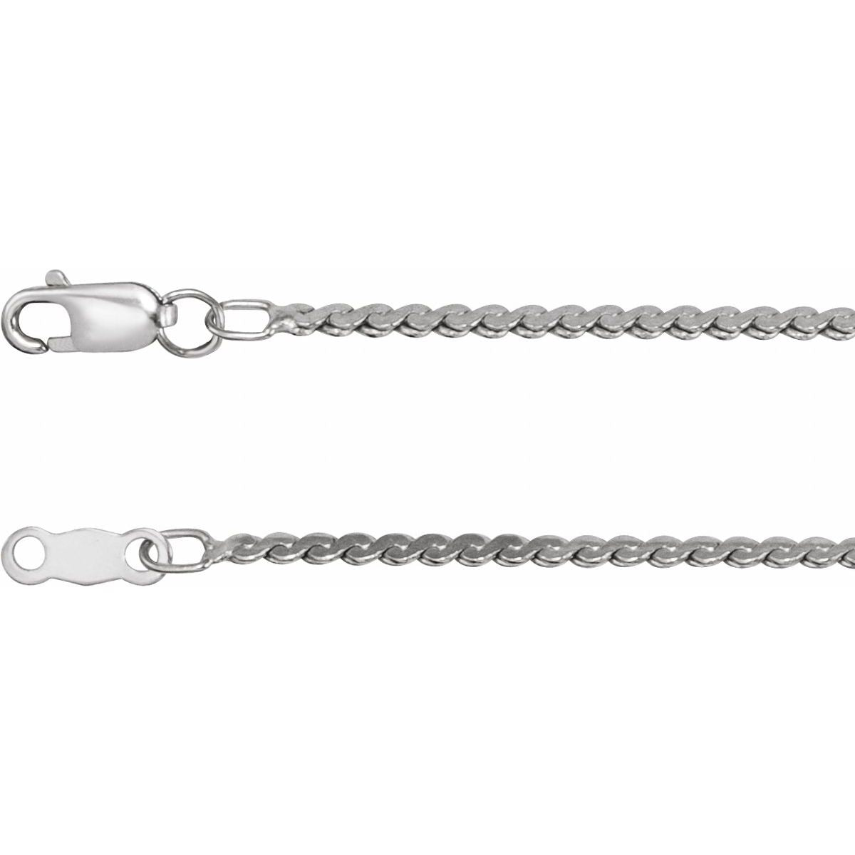 1.7 mm Serpentine Chain Bracelet (1.7 Mm / 7 In) - Sterling Silver - Series CH902