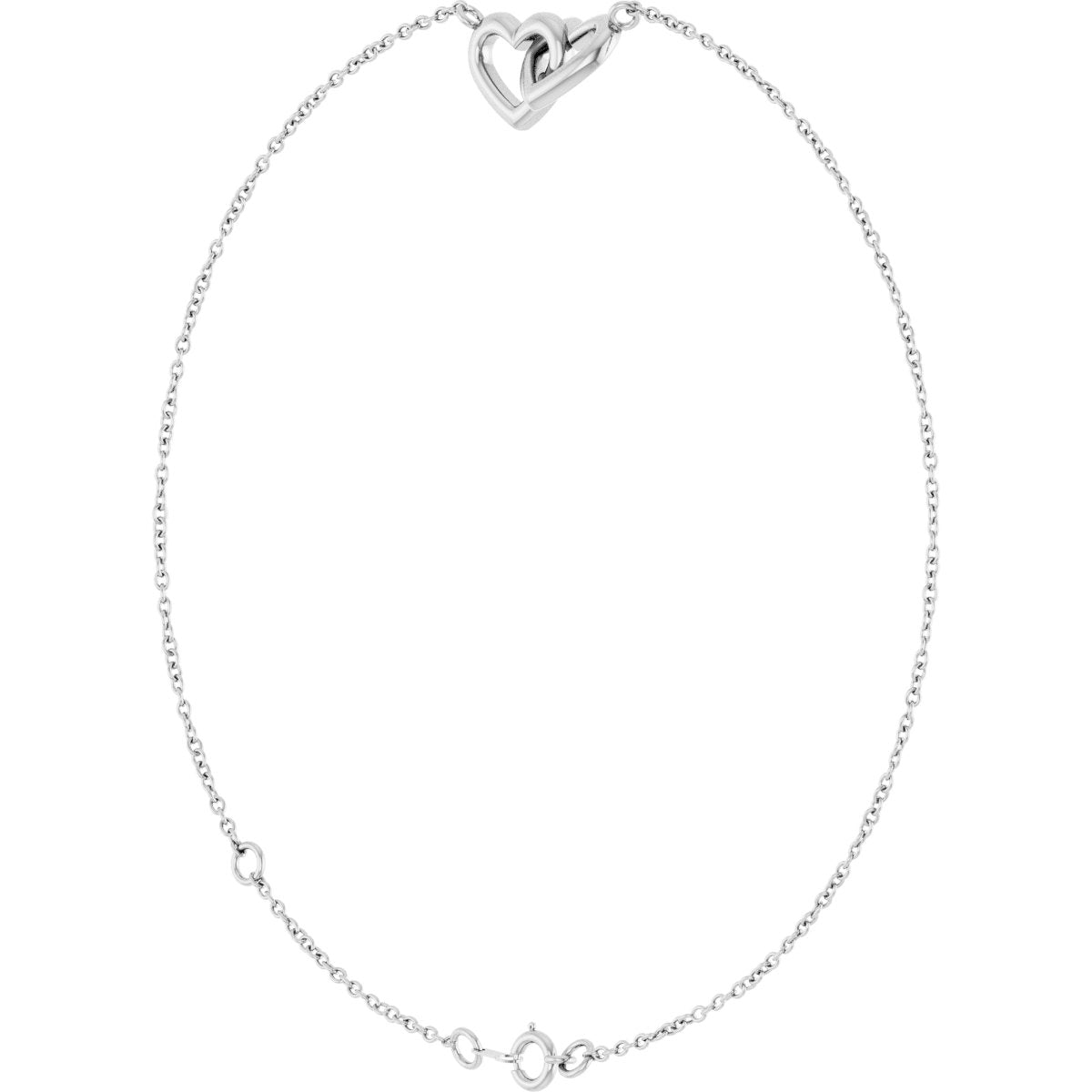 Interlocking Hearts Link Bracelet - gallery - Series BRC993