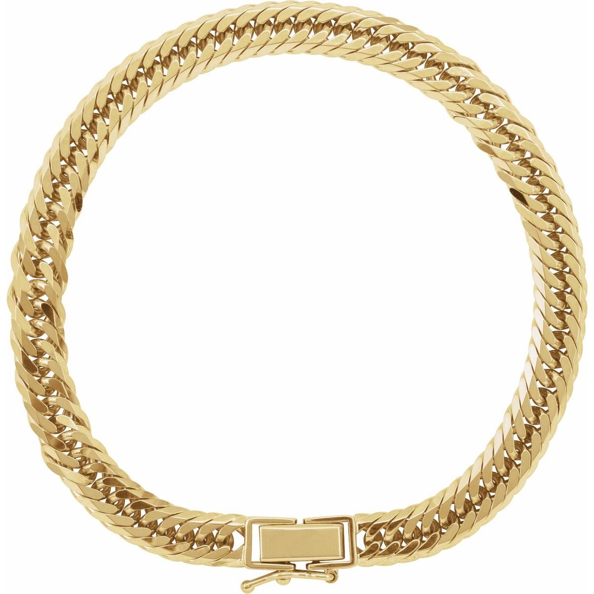 6.2 mm Diamond-Cut Curb Chain Bracelet (6.2 Mm / 7 1/2 In) - gallery - Series CH1258