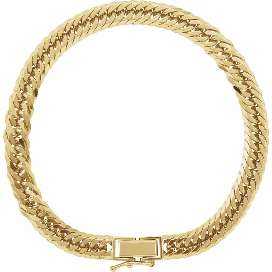 6.2 mm Diamond-Cut Curb Chain Bracelet (6.2 Mm / 7 1/2 In) - gallery - Series CH1258