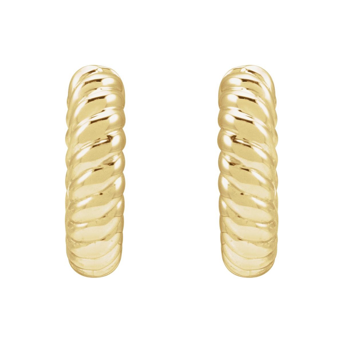 Rope Huggie Hoop Earrings (20 Mm)