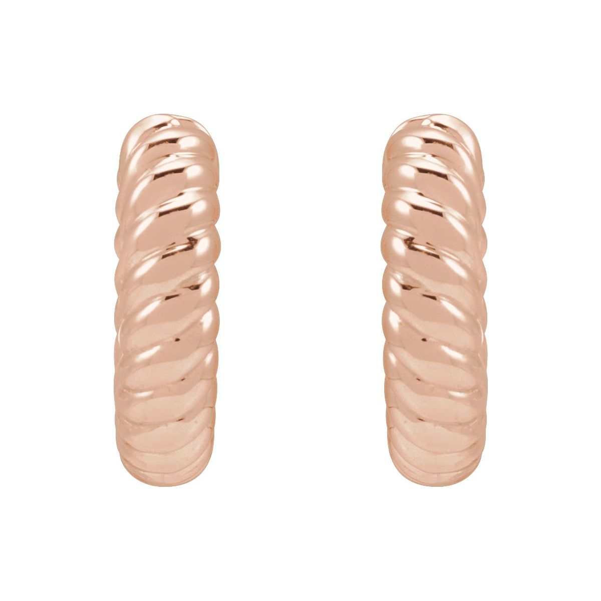 Rope Huggie Hoop Earrings (10.53 Mm)