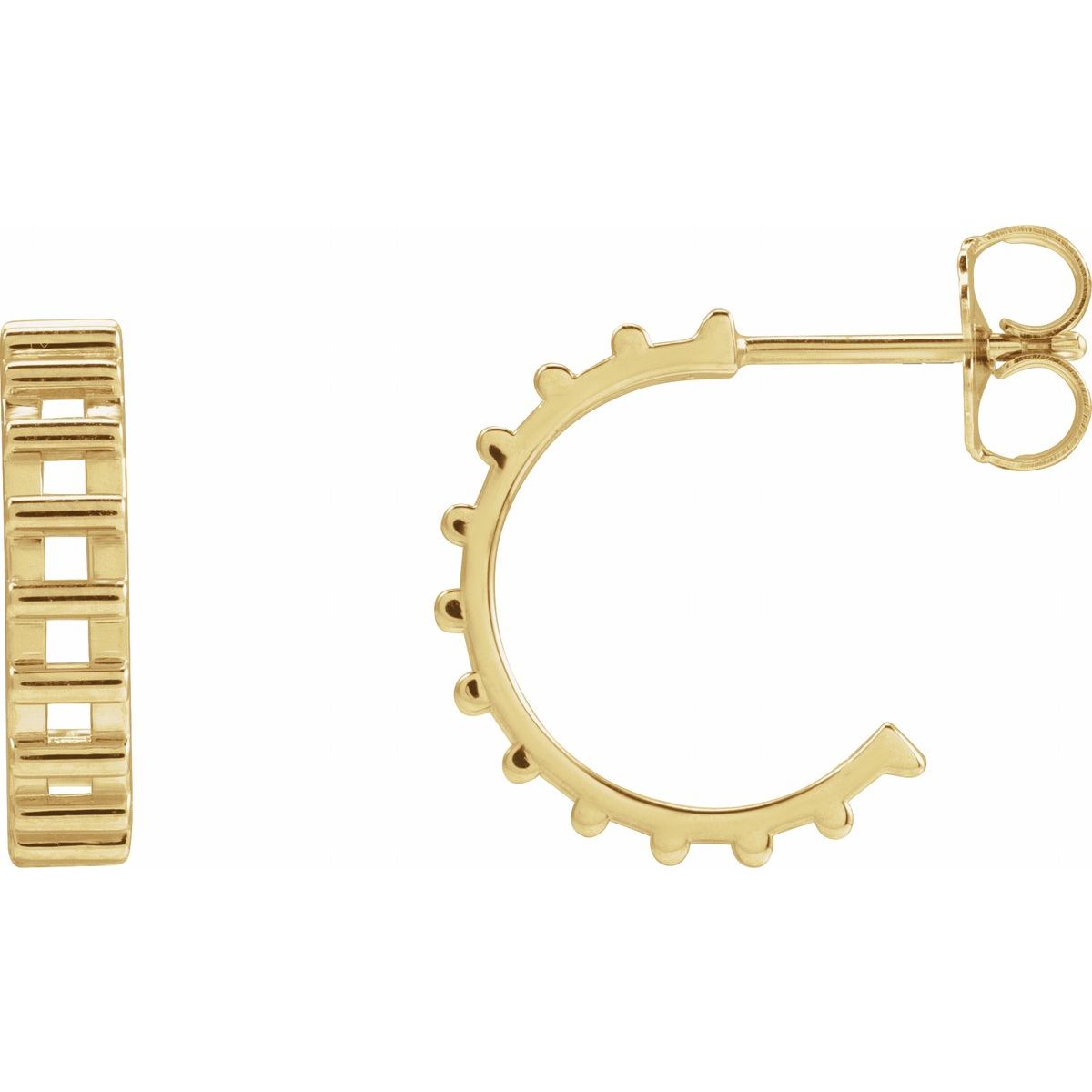 Geometric Hoop Earrings (14.9 Mm)