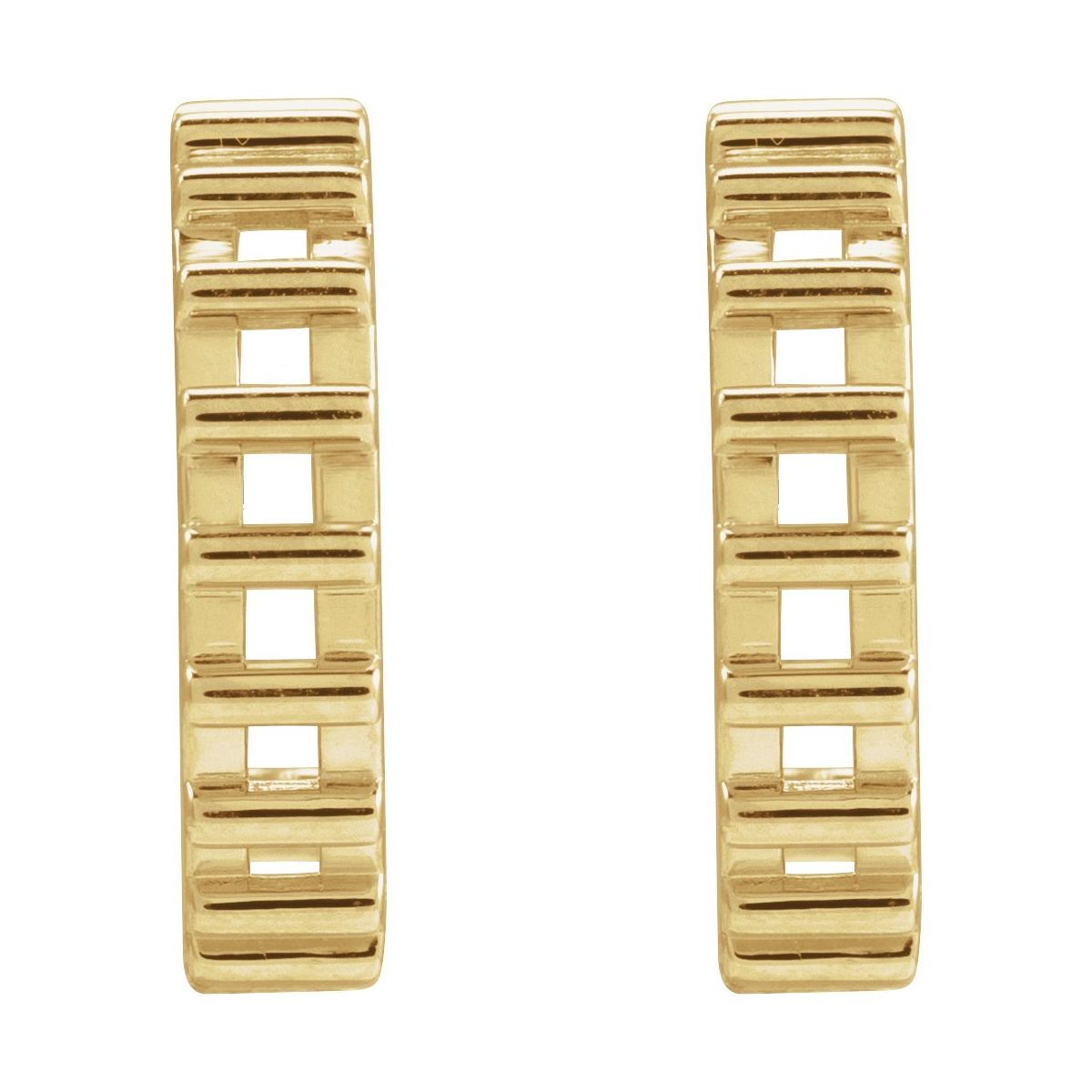 Geometric Hoop Earrings (10 Mm)