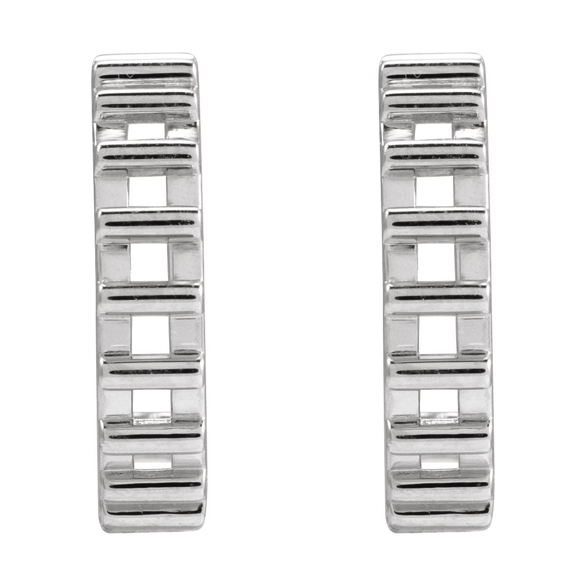 Geometric Hoop Earrings (10 Mm)