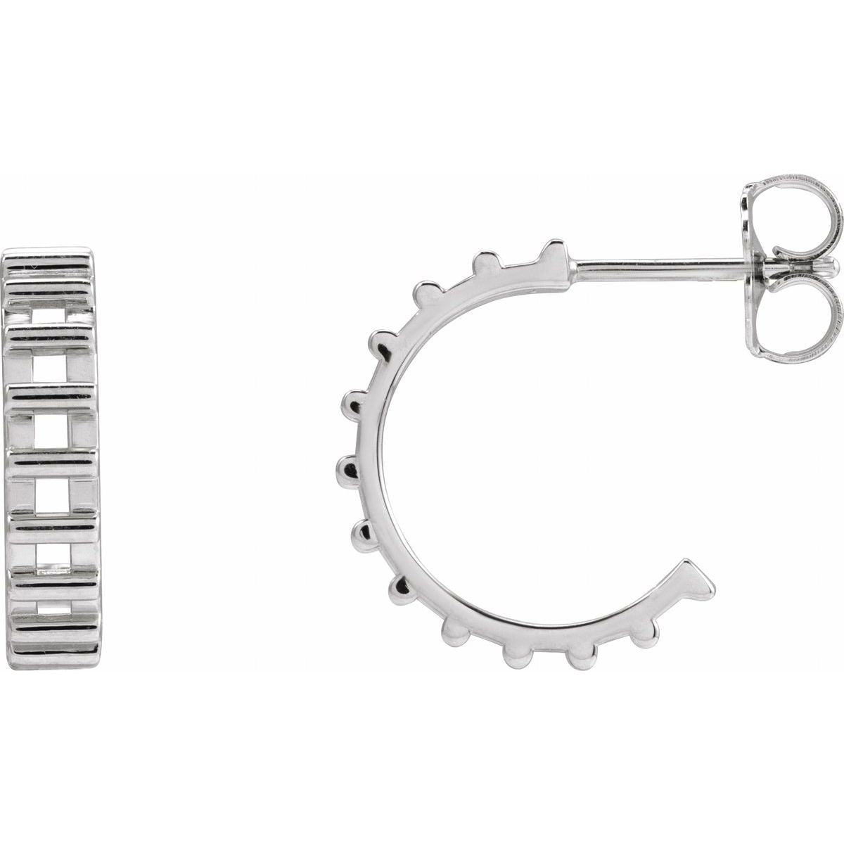 Geometric Hoop Earrings (14.9 Mm)
