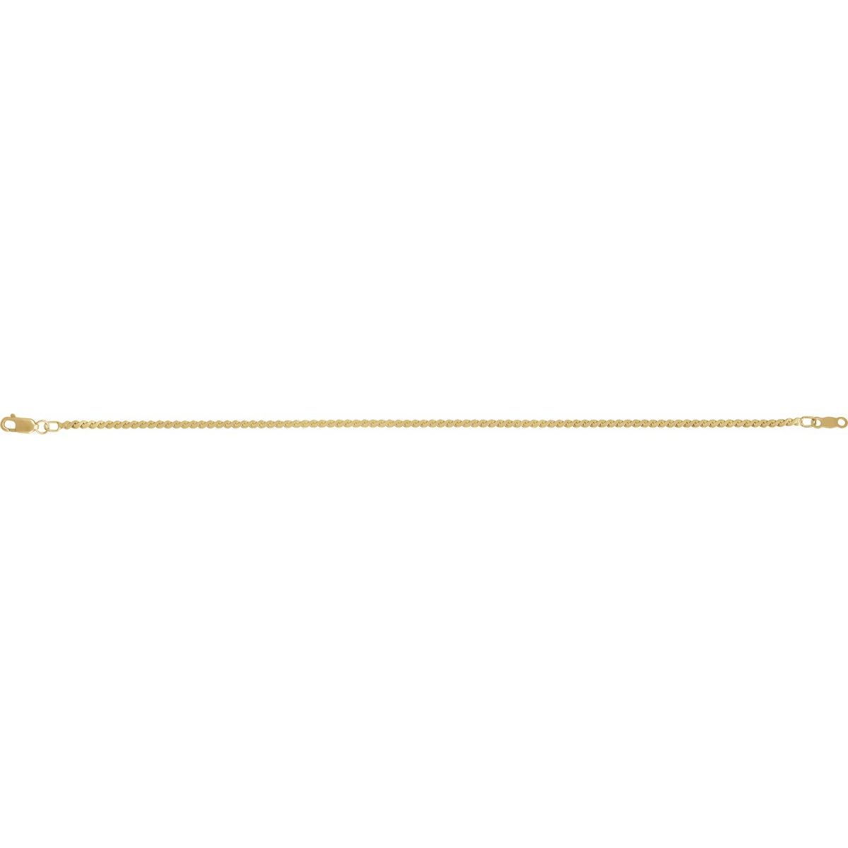 1.7 mm Serpentine Chain Bracelet (1.7 Mm / 7 In) - gallery - Series CH902