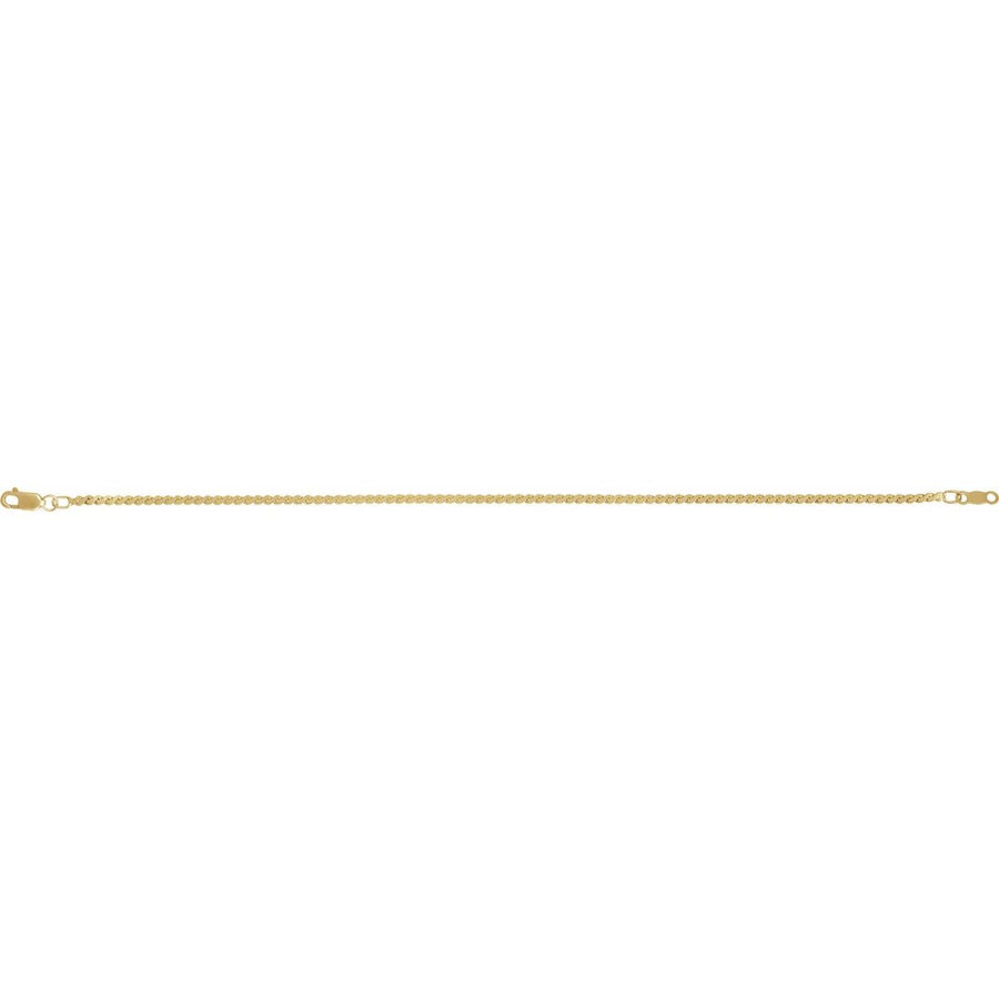 1.7 mm Serpentine Chain Bracelet (1.7 Mm / 7 In) - gallery - Series CH902
