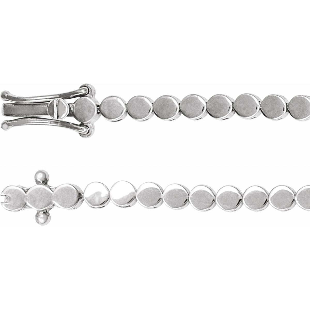 Geometric Line Bracelet - Sterling Silver - Series BRC998