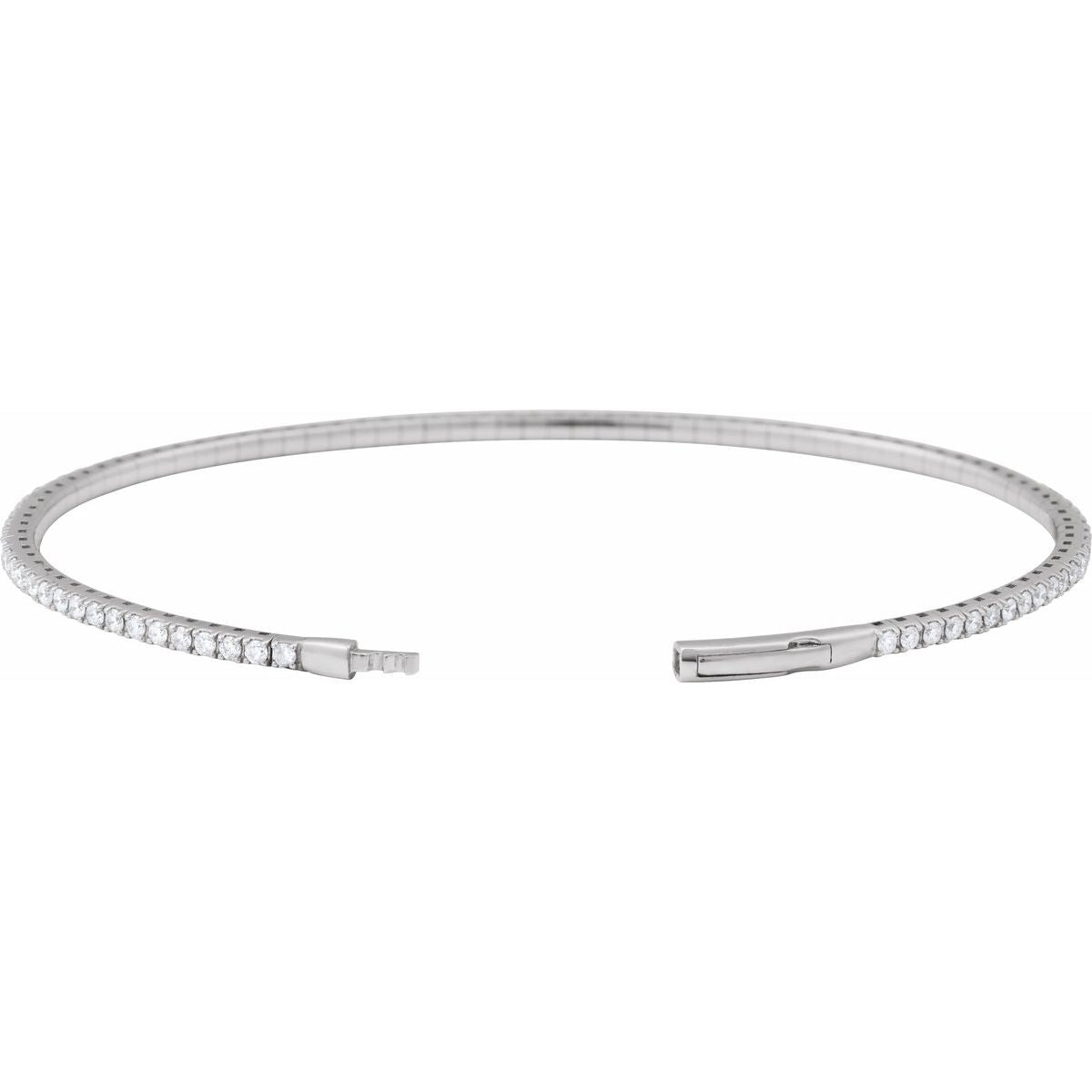 Fully Accented Flexible Bangle Bracelet - gallery - Series BRC1002