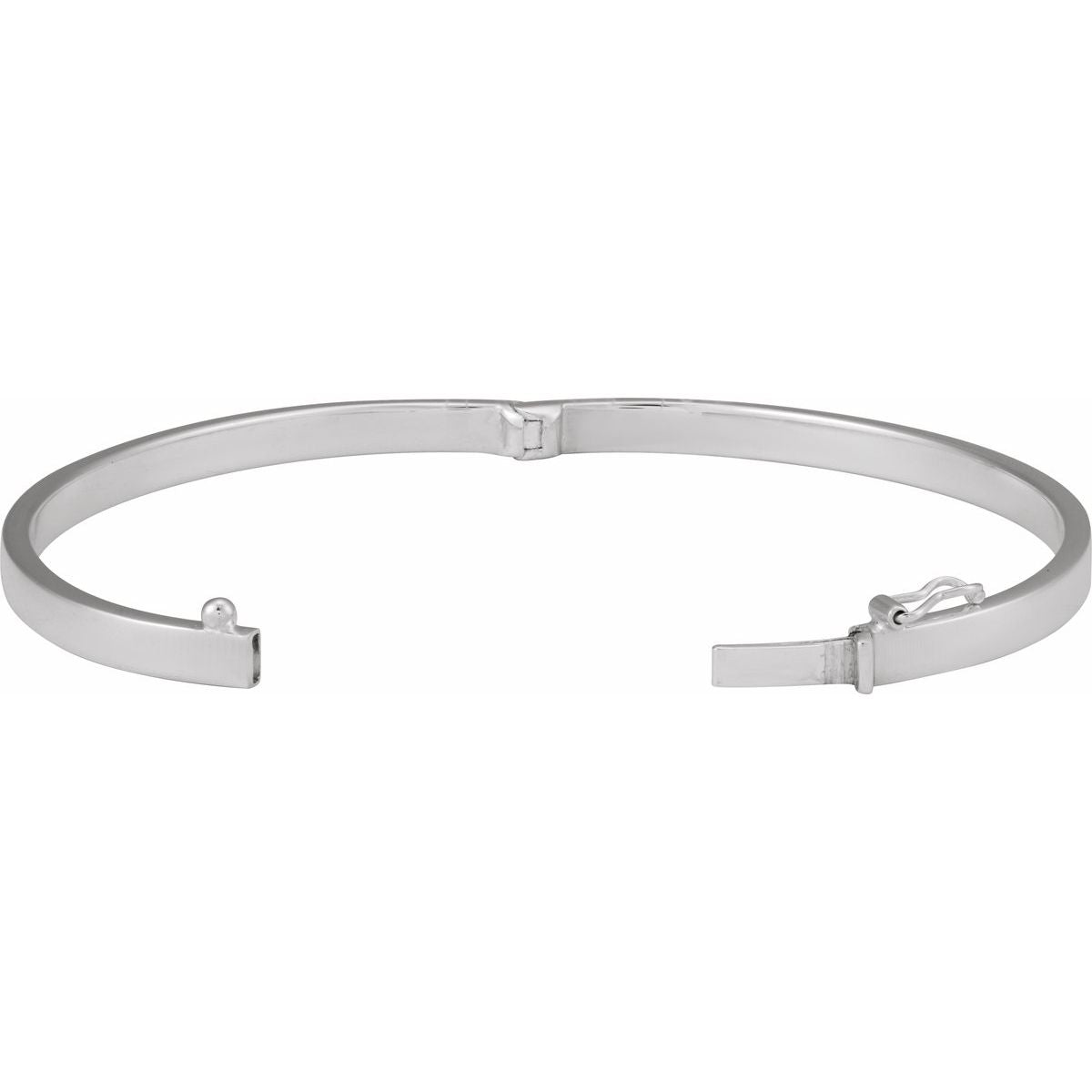 Hinged Bangle Bracelet (4 Mm) - gallery - Series BRC991