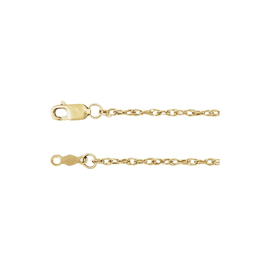 1.25 mm Rope Chain Bracelet (1.5 Mm / 7 In) - 14K Yellow Gold-Filled - Series CH473