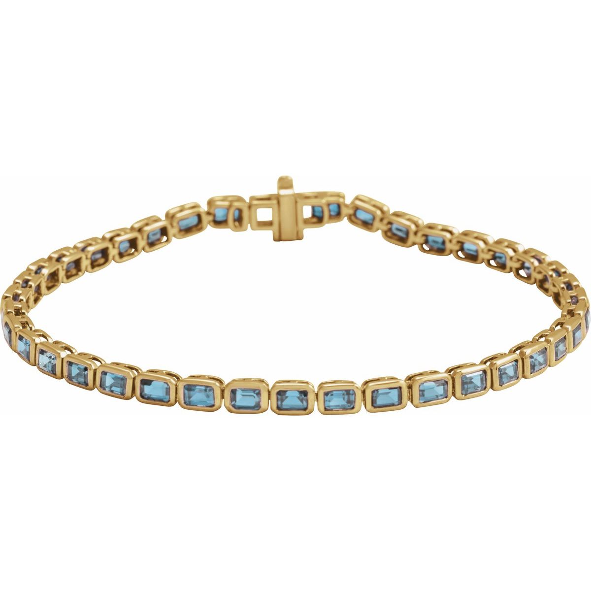 Bezel-Set Line Bracelet - Series BRC1000