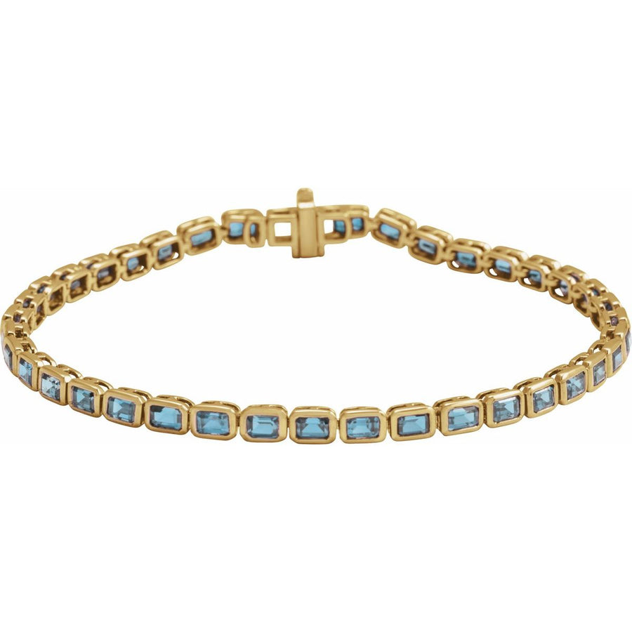 Bezel-Set Line Bracelet - Series BRC1000