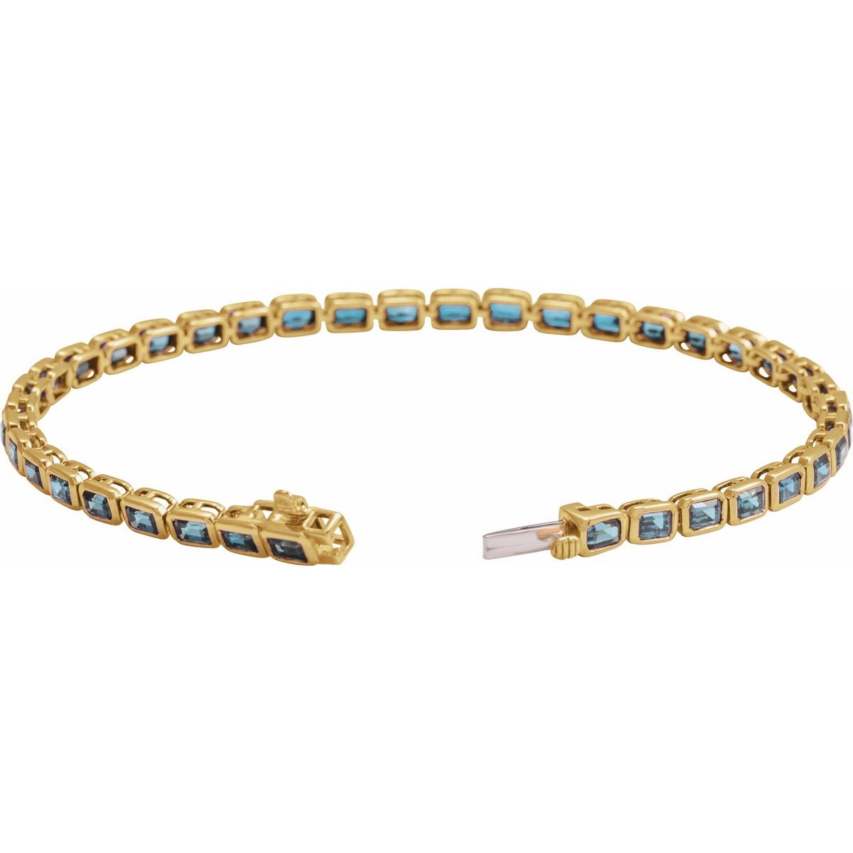 Bezel-Set Line Bracelet - gallery - Series BRC1000