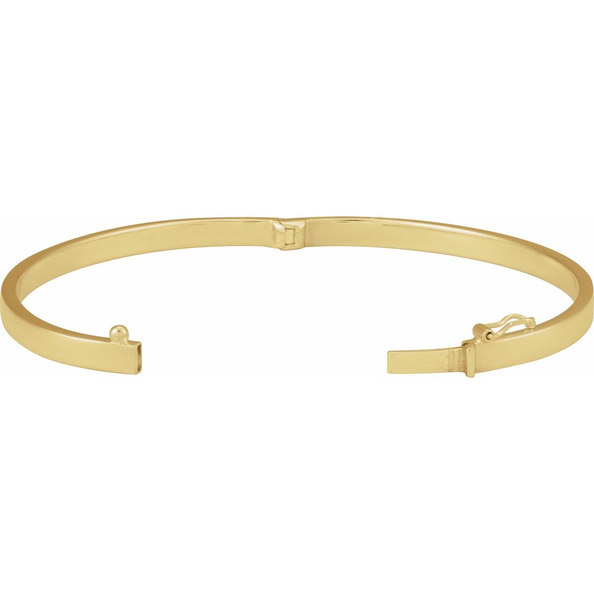 Hinged Bangle Bracelet (4 Mm) - gallery - Series BRC991