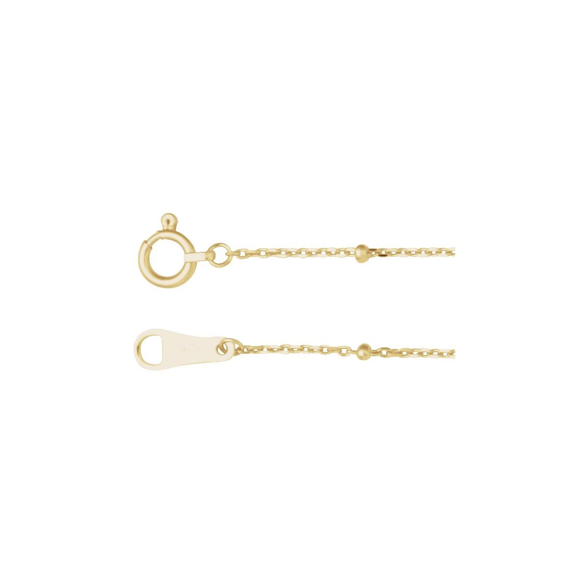 1.7 mm Cable Chain Bracelet (1.7 Mm / 7 In) - Series CH1266