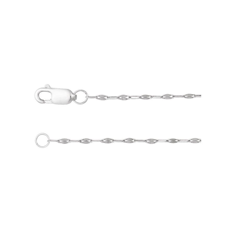 1.5 mm Keyhole Chain Bracelet (1.5 Mm / 7 In) - Sterling Silver - Series CH1256