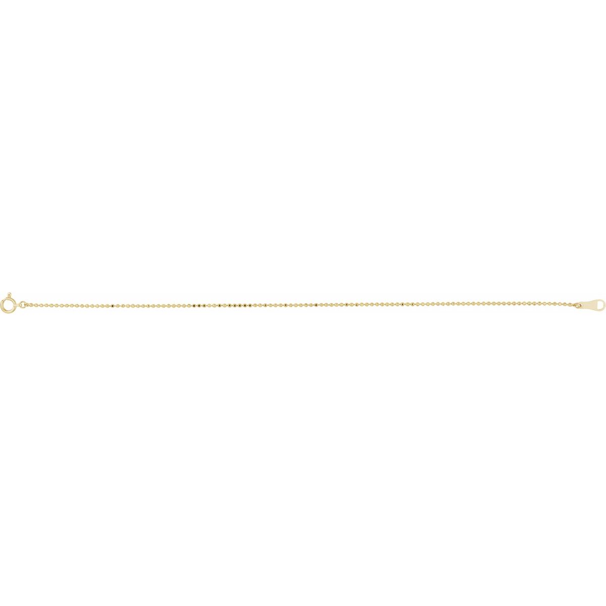 1.2 mm Diamond-Cut Bead Chain Bracelet (1.2 Mm / 7 In) - gallery - Series CH1267