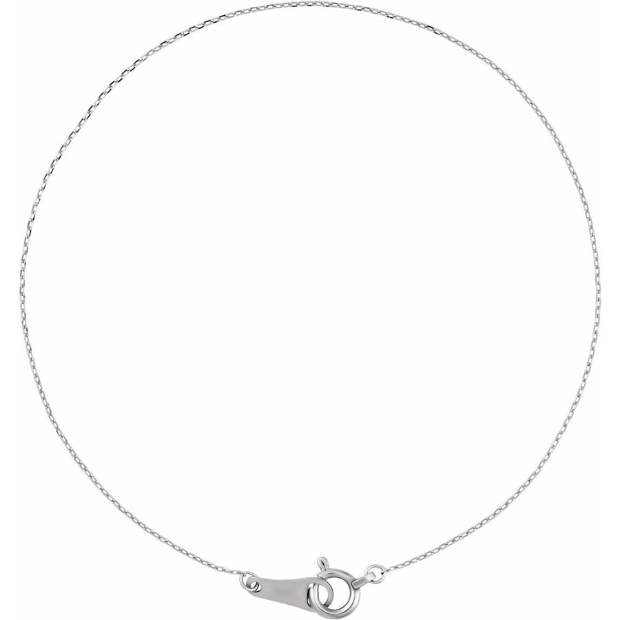 .7 mm Diamond-Cut Cable Chain Bracelet (.7 Mm / 7 In) - gallery - Series CH1261