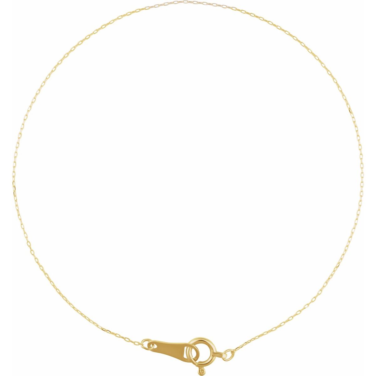 .5 mm Diamond-Cut Cable Chain Bracelet (.5 Mm / 7 In) - gallery - Series CH1263