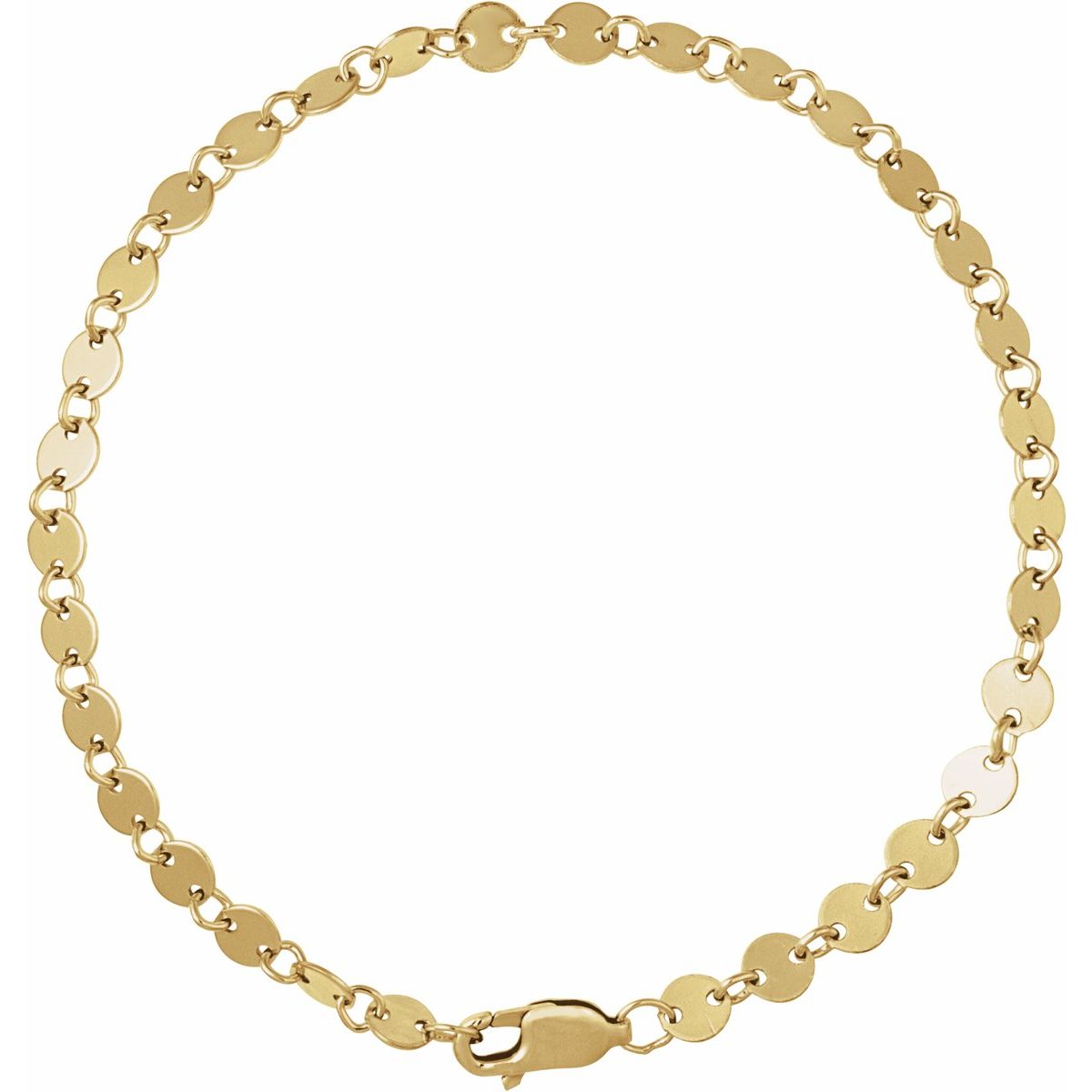 4 mm Mirror Chain Bracelet (4 Mm / 7 In) - gallery - Series CH1268