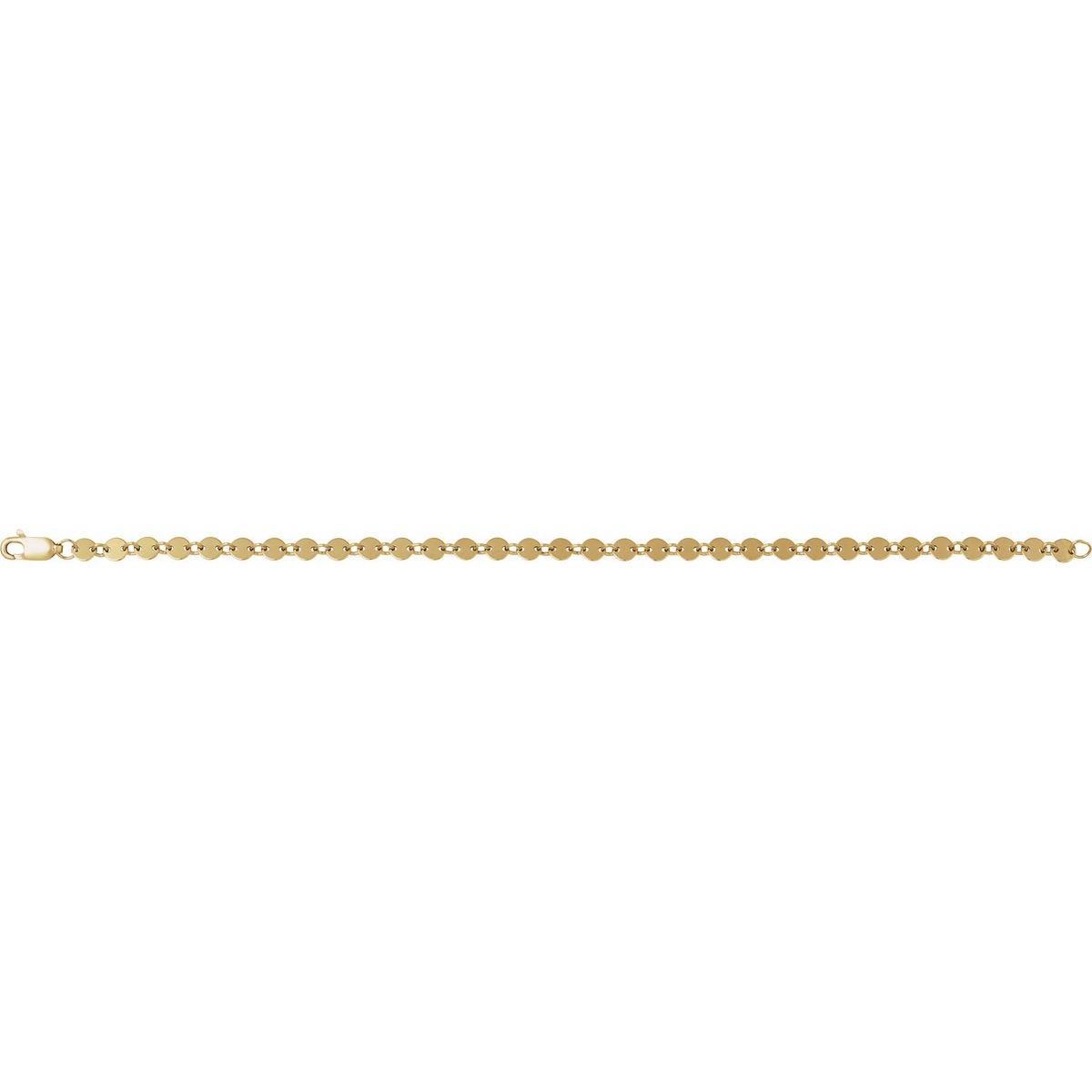 4 mm Mirror Chain Bracelet (4 Mm / 7 In) - gallery - Series CH1268