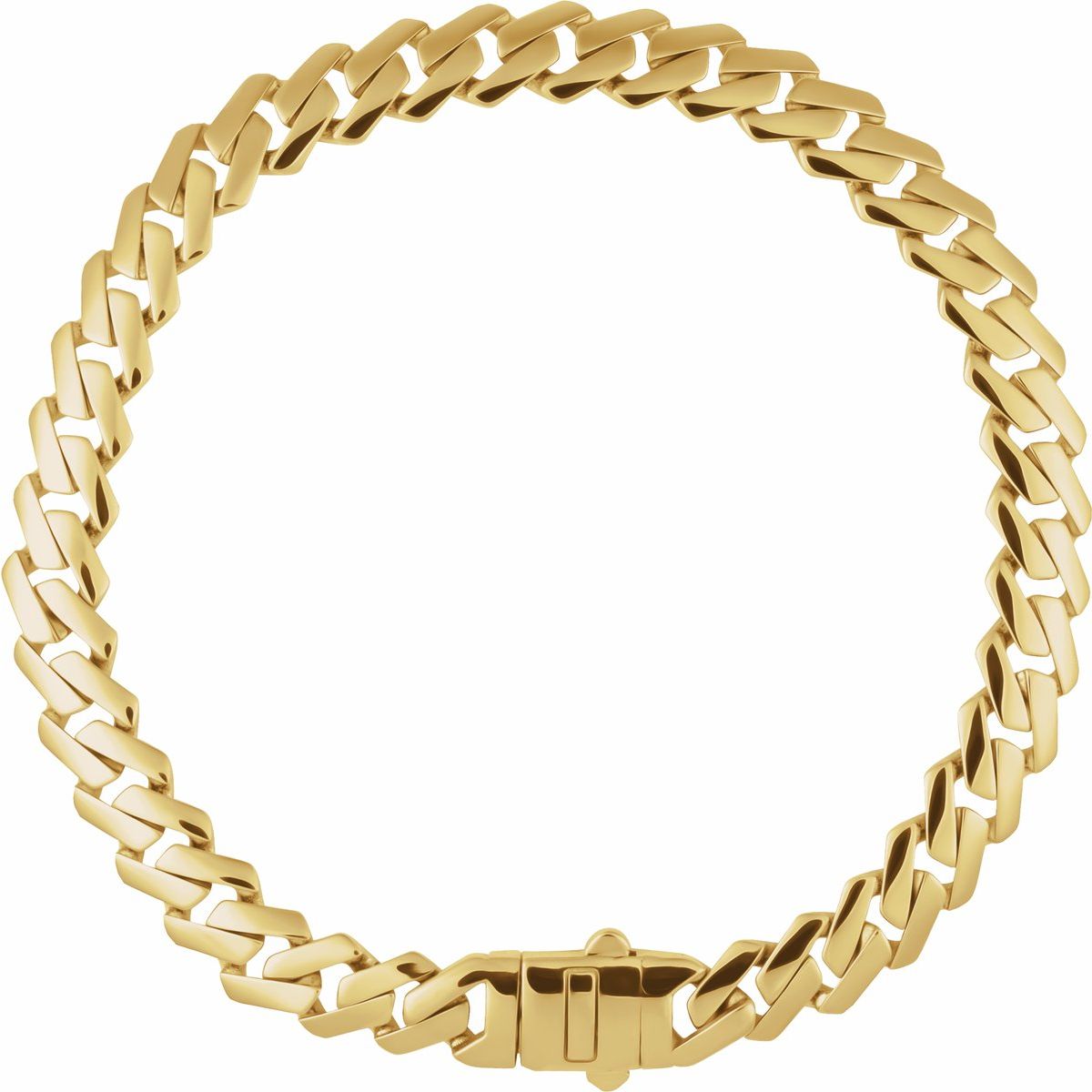 7.4 mm Monaco Edge Curb Chain Bracelet (7.4 Mm / 8 1/4 In) - gallery - Series CH1285