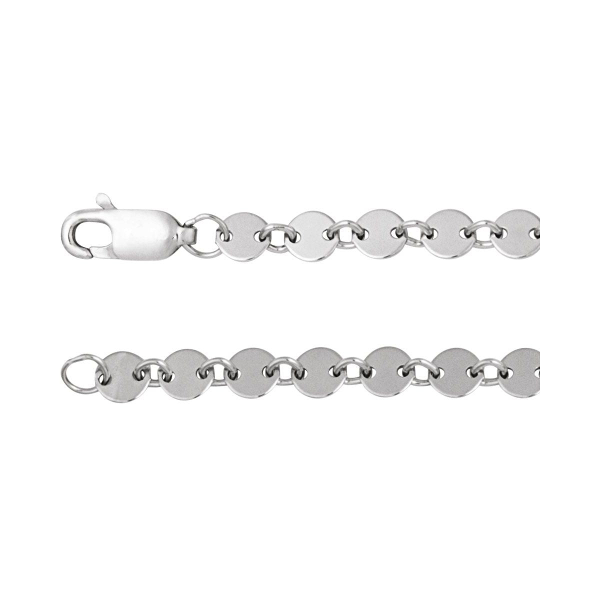 4 mm Mirror Chain Bracelet (4 Mm / 7 In) - Sterling Silver - Series CH1268