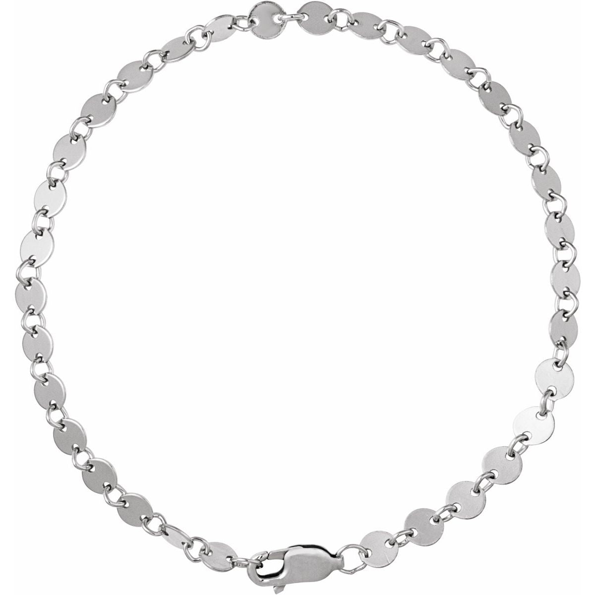 4 mm Mirror Chain Bracelet (4 Mm / 7 In) - gallery - Series CH1268