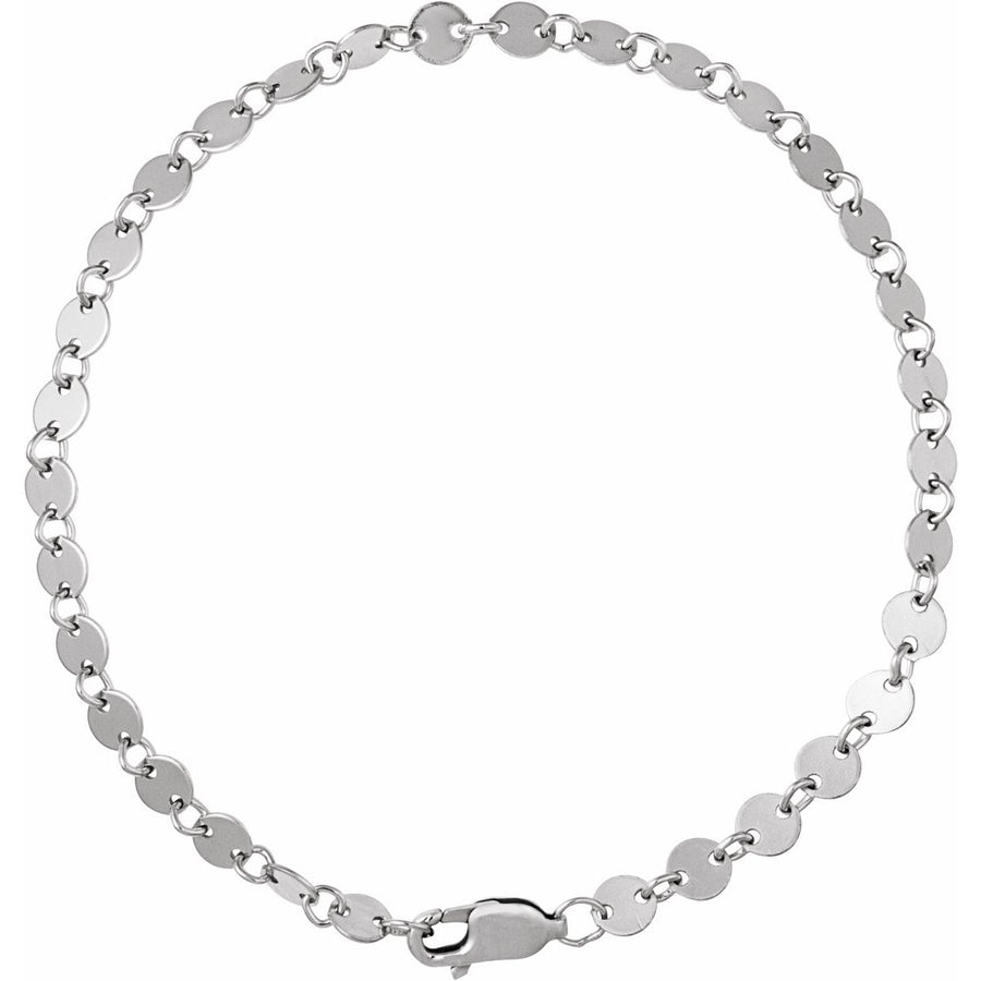 4 mm Mirror Chain Bracelet (4 Mm / 7 In) - gallery - Series CH1268
