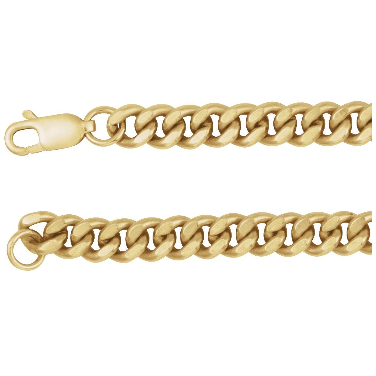 4.8 mm Curb Chain Bracelet (4.8 Mm / 8 In) - 14K Yellow Gold-Filled - Series CH1278