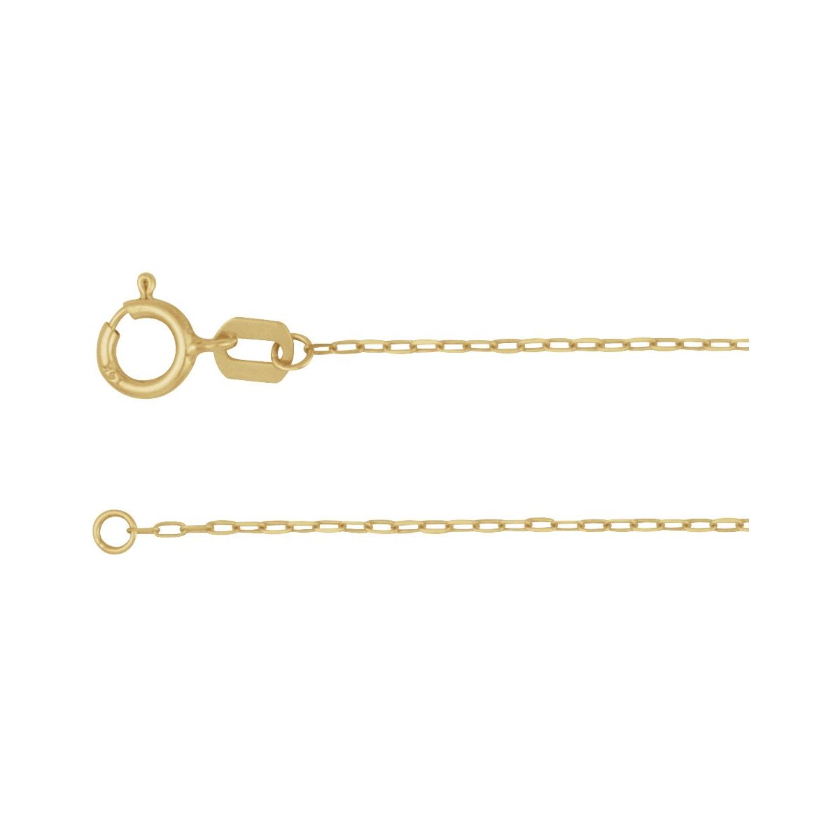 .85 mm Paperclip-Style Chain Bracelet (.85 Mm / 7 In) - Series CH1284