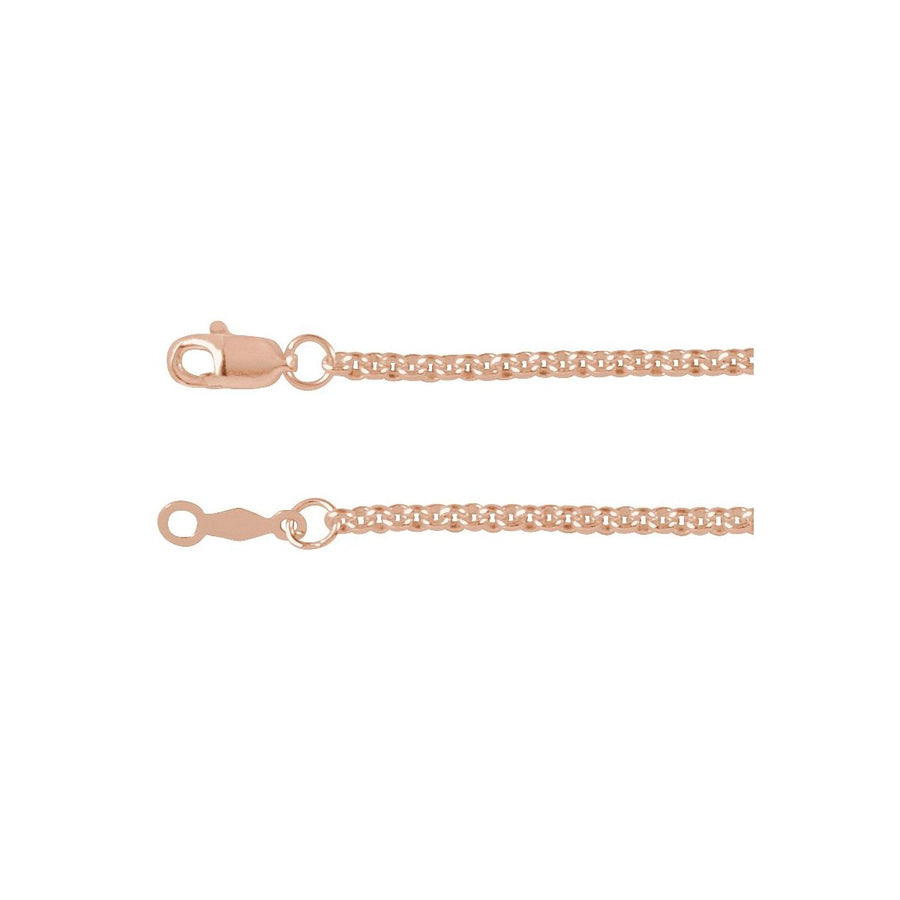 2 mm Rolo Chain Bracelet (2 Mm / 7 In) - 14K Rose Gold - Series CH1279