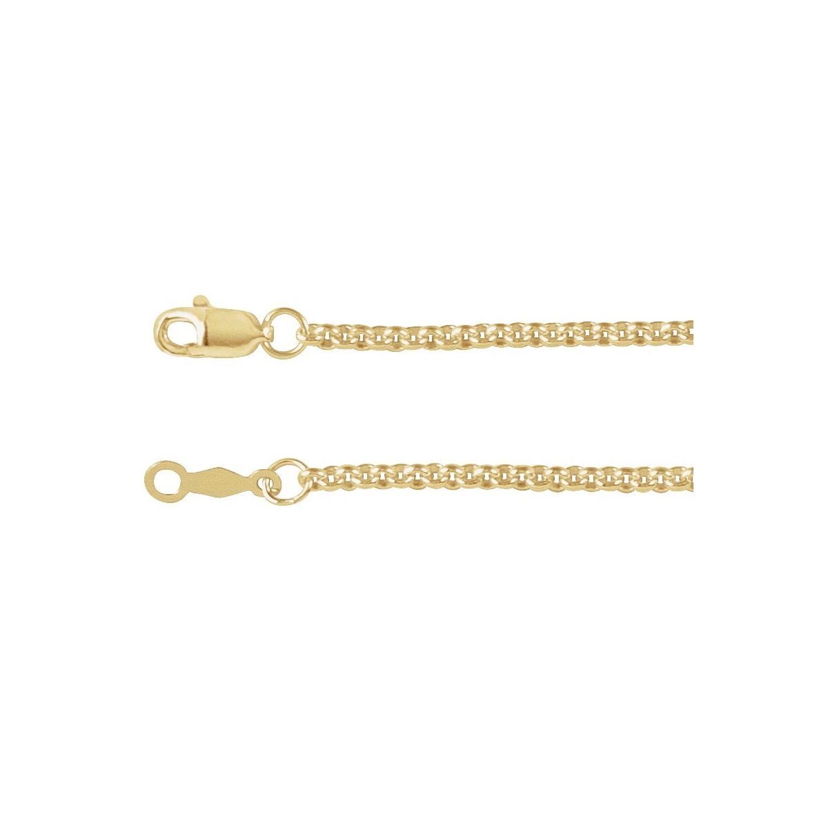 2 mm Rolo Chain Bracelet (2 Mm / 7 In) - 14K Yellow Gold-Filled - Series CH1279