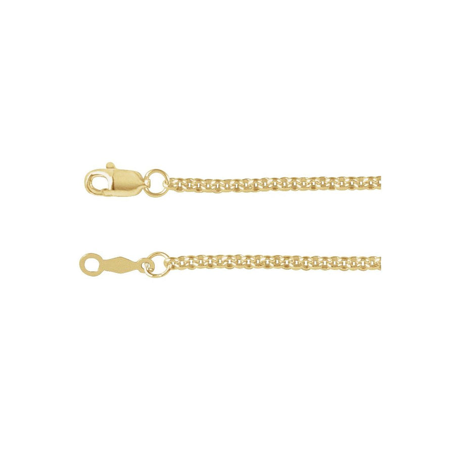 2 mm Rolo Chain Bracelet (2 Mm / 7 In) - 14K Yellow Gold-Filled - Series CH1279
