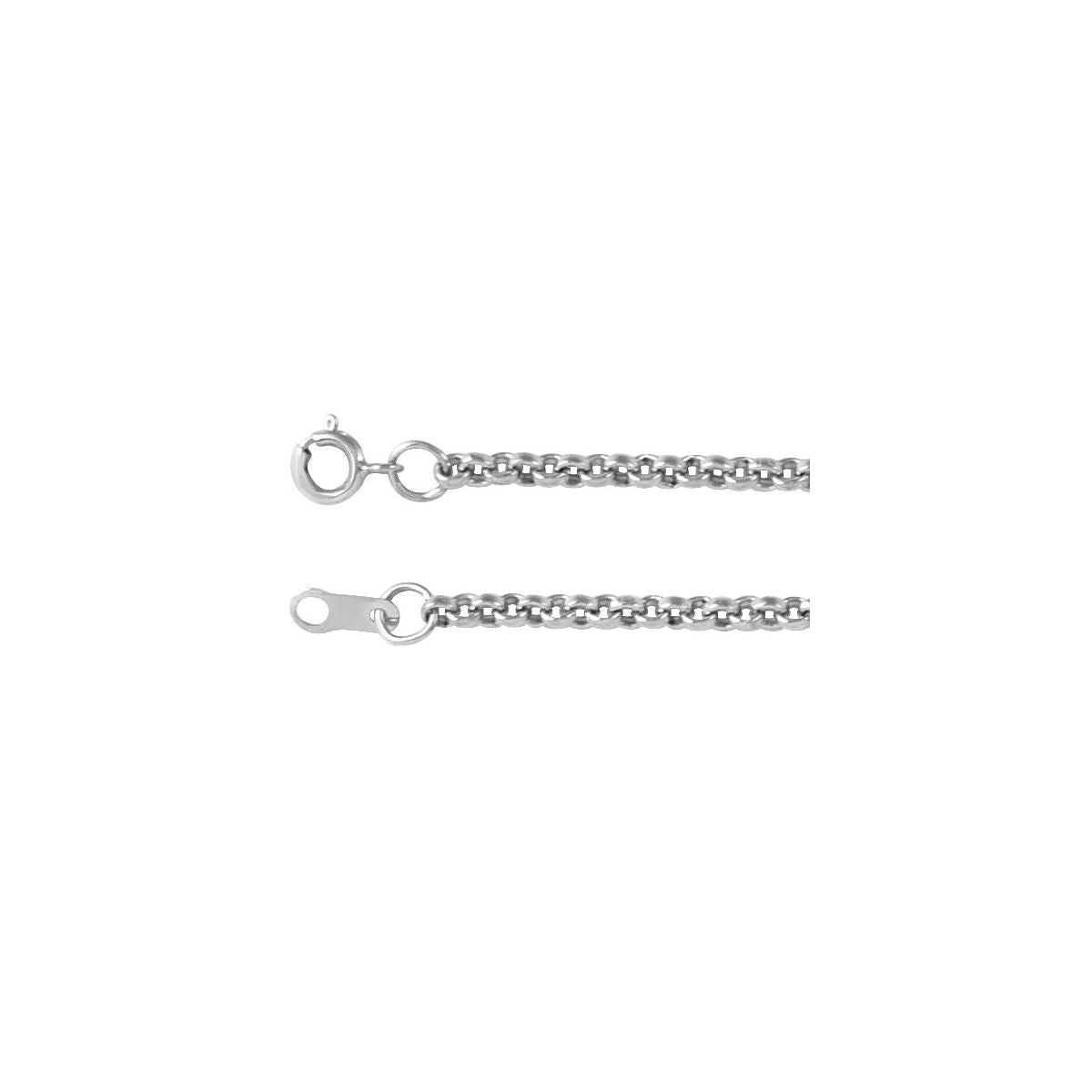 2 mm Rolo Chain Bracelet (2 Mm / 7 In) - Sterling Silver - Series CH432
