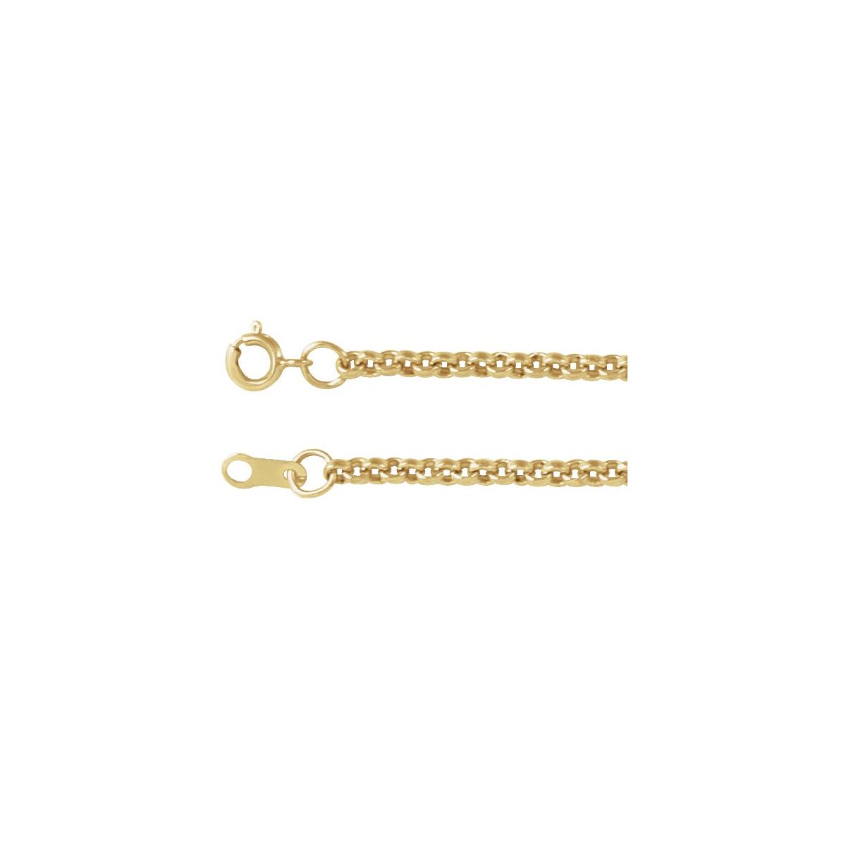 2 mm Rolo Chain Bracelet (2 Mm / 7 In) - 14K Yellow Gold-Filled - Series CH432
