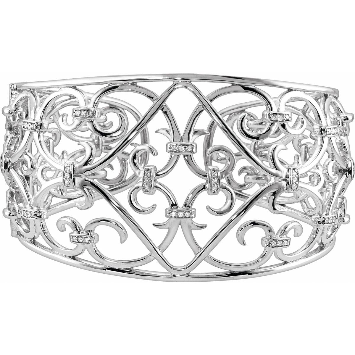 Filigree Scroll Cuff Bracelet - Series 68698