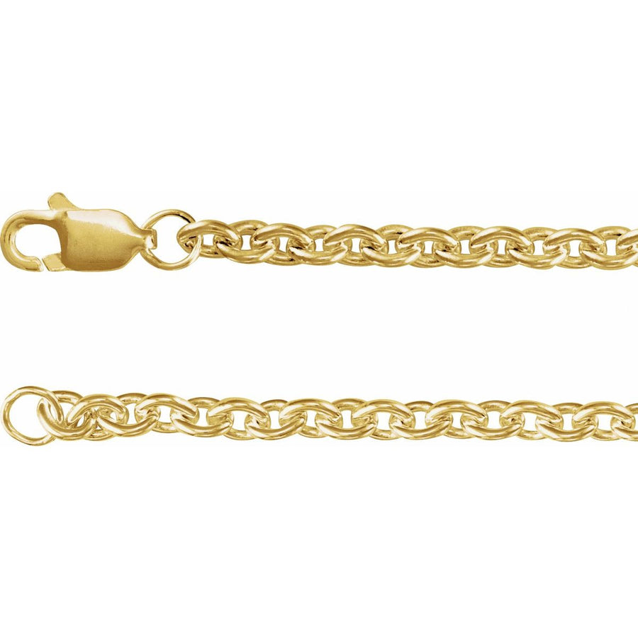2.8 mm Cable Chain Bracelet (2.8 Mm / 7 In) - 14K Yellow Gold-Filled - Series CH1223