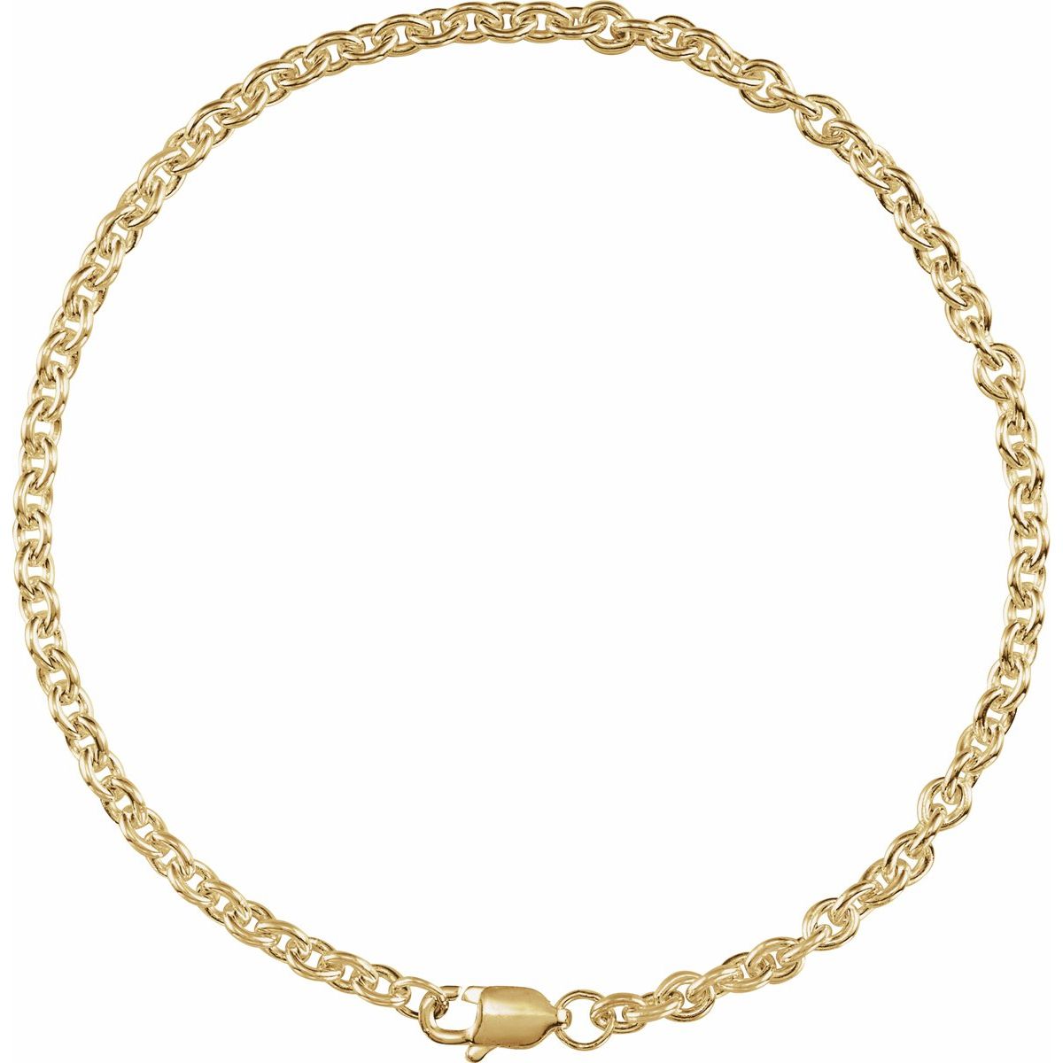 2.8 mm Cable Chain Bracelet (2.8 Mm / 7 In) - gallery - Series CH1223