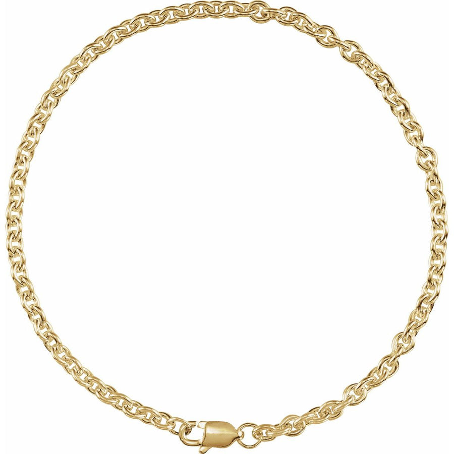 2.8 mm Cable Chain Bracelet (2.8 Mm / 7 In) - gallery - Series CH1223