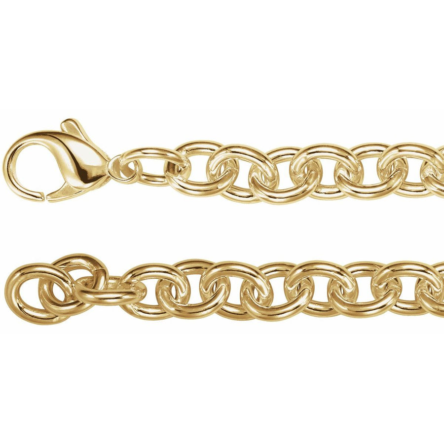 7.75 mm Cable Chain Bracelet (7.75 Mm / 7 1/2 In) - 14K Yellow Gold-Filled - Series CH441