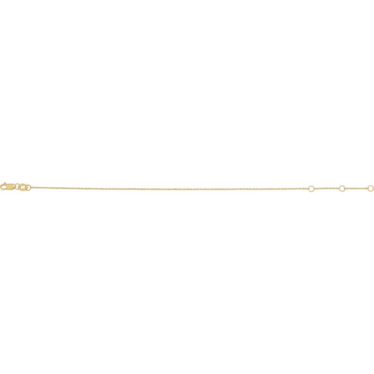 1 mm Cable Chain Bracelet (1 Mm / 6 1/2-7 1/2 In) - gallery - Series CH1101